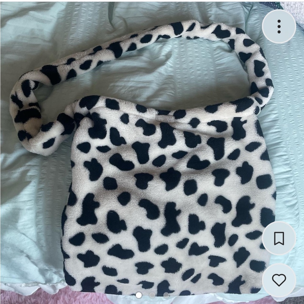 Cow print tote
